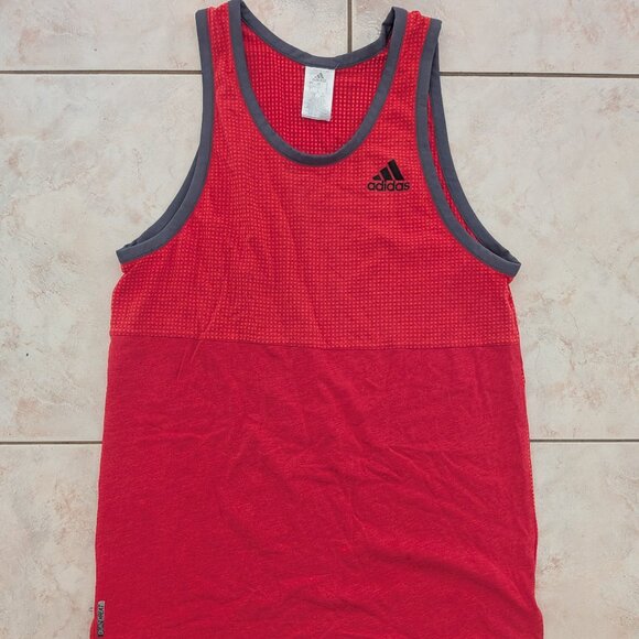 EUC Adidas Areoknit Climacool mens size L sports / fitness basketball tank top - Picture 1 of 3
